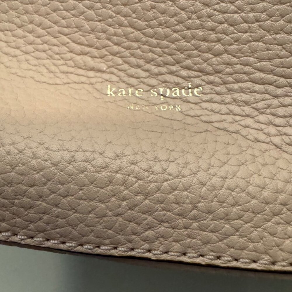 Kate Spade New York Polly Convertible Flap Leather Handbag Blush Medium Dust Bag - Picture 7 of 16